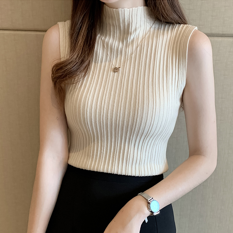 女性用ニットノースリーブセーター,2023春夏セーター,ハー - Summer Clothing Yarn のレビューと価格